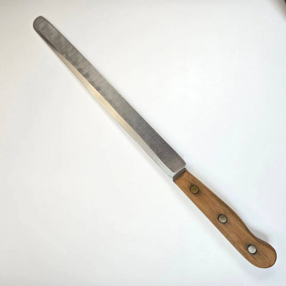 Chicago Cutlery RB10S Slicer Knife Walnut Wood Handle Stainless Steel 10 inch